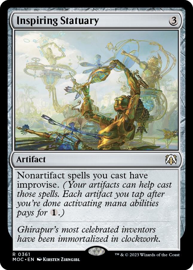 Inspiring Statuary 361 card from Commander: March of the Machine