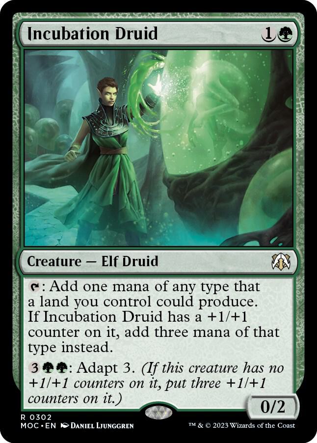 Incubation Druid 302 card from Commander: March of the Machine