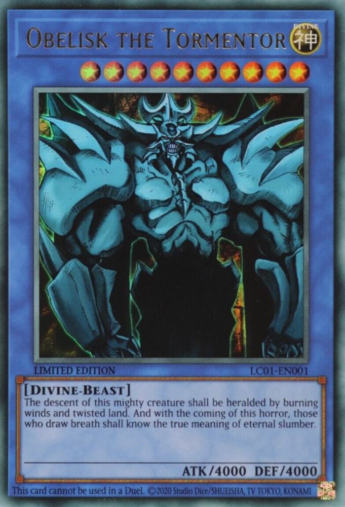 Obelisk the Tormentor (25th Anniversary Edition) LC01-EN001 card from Legendary Collection: 25th Anniversary Edition