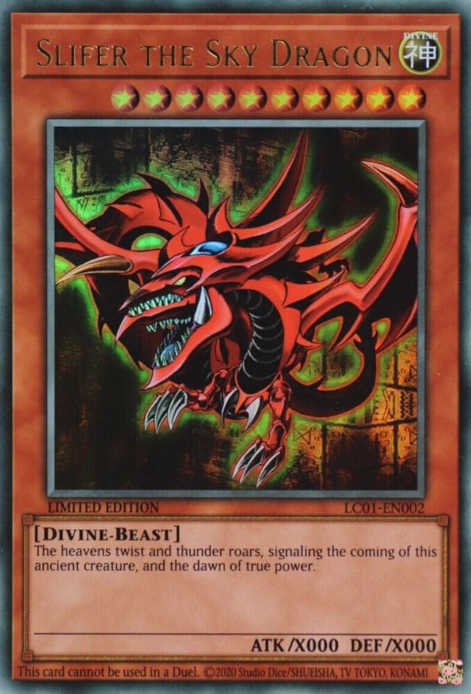 Slifer the Sky Dragon (25th Anniversary Edition) LC01-EN002 card from Legendary Collection: 25th Anniversary Edition