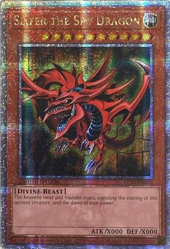 Slifer the Sky Dragon (Quarter Century Secret Rare) LC01-EN002 card from Legendary Collection: 25th Anniversary Edition