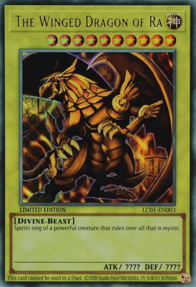 The Winged Dragon of Ra (25th Anniversary Edition) LC01-EN003 card from Legendary Collection: 25th Anniversary Edition