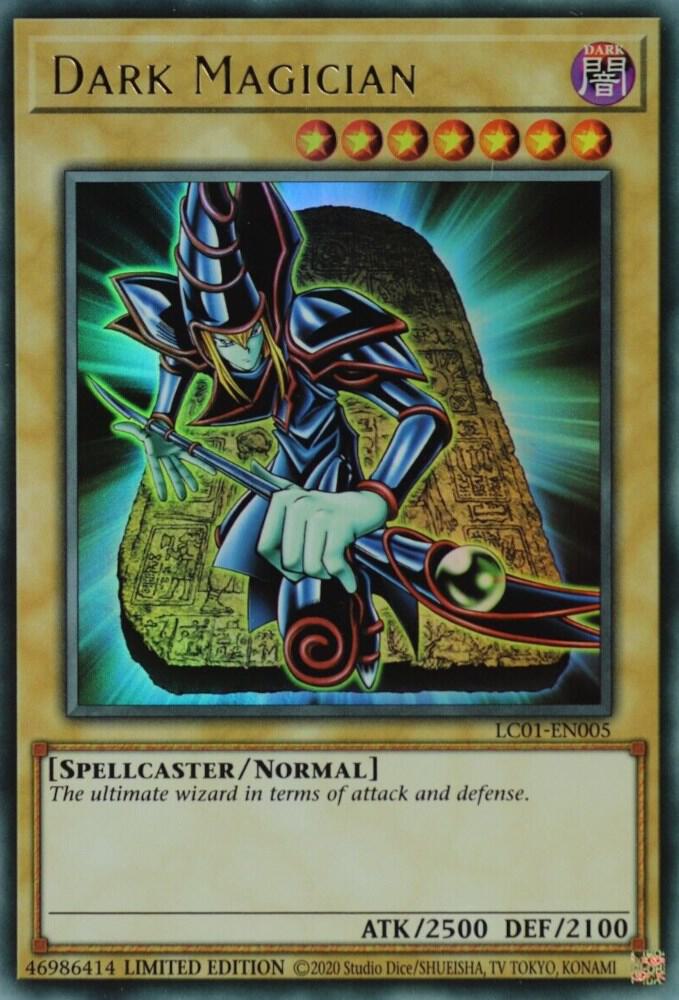 Dark Magician (25th Anniversary Edition) LC01-EN005 card from Legendary Collection: 25th Anniversary Edition