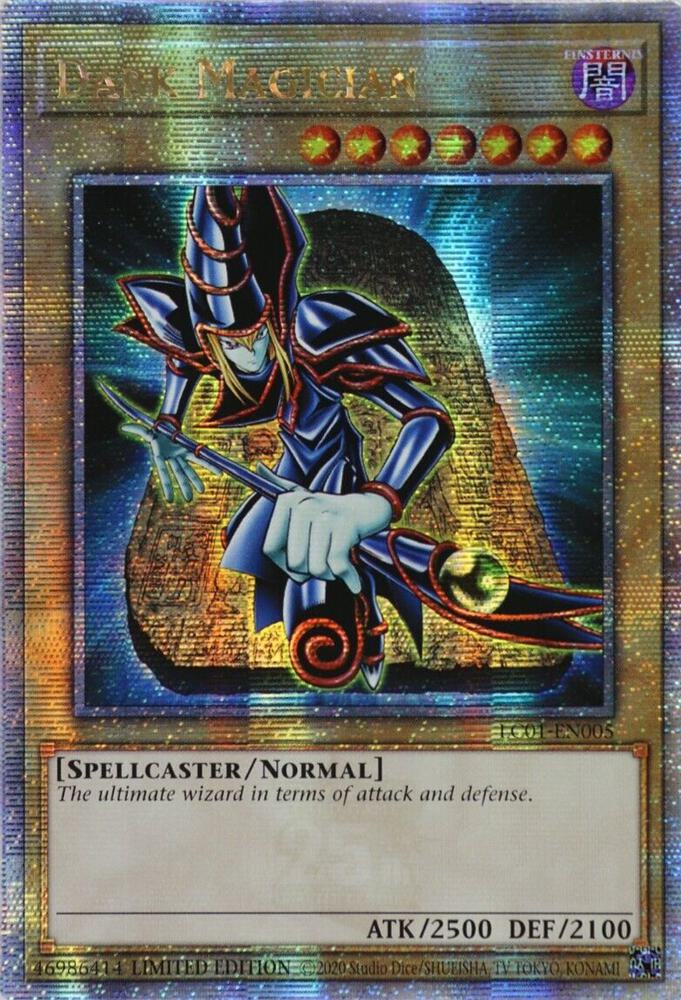 Dark Magician (Quarter Century Secret Rare) LC01-EN005 card from Legendary Collection: 25th Anniversary Edition