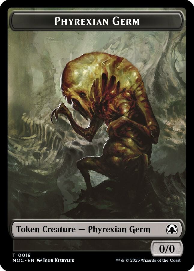 Phyrexian Germ // Myr Double-Sided Token 19 // 38 card from Commander: March of the Machine