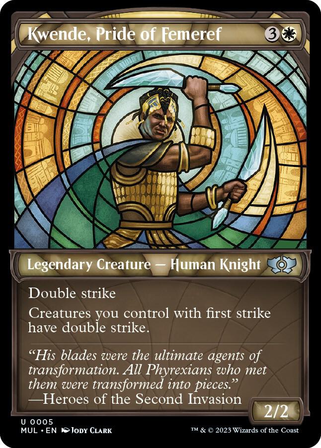 Kwende, Pride of Femeref 5 card from March of the Machine: Multiverse Legends