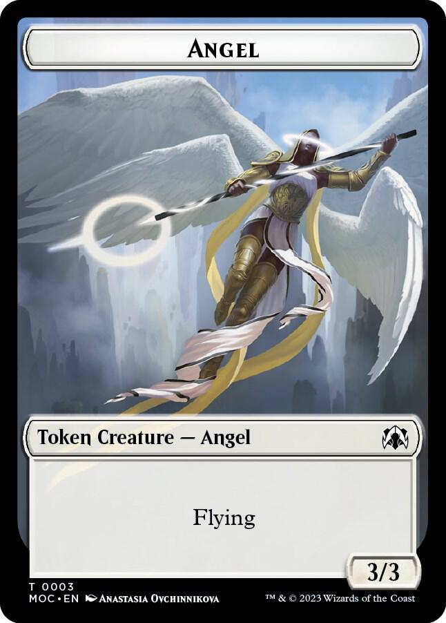 Angel // Demon Double-Sided Token 3 // 18 card from Commander: March of the Machine