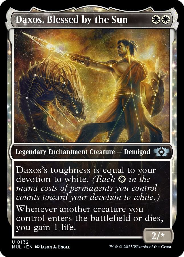 Daxos, Blessed by the Sun (Halo Foil) 132 card from March of the Machine: Multiverse Legends