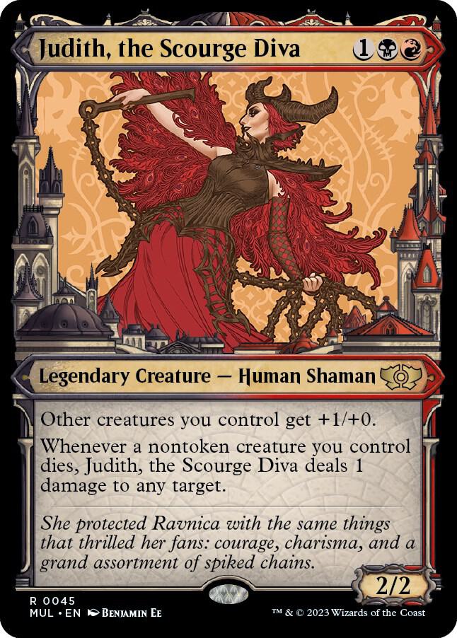 Judith, the Scourge Diva 45 card from March of the Machine: Multiverse Legends