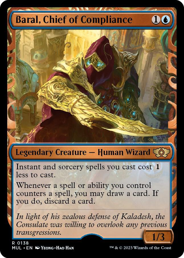 Baral, Chief of Compliance (Halo Foil) 138 card from March of the Machine: Multiverse Legends