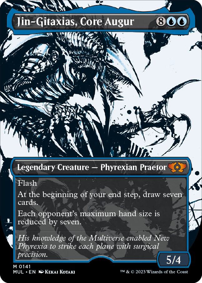 Jin-Gitaxias, Core Augur (Halo Foil) 141 card from March of the Machine: Multiverse Legends