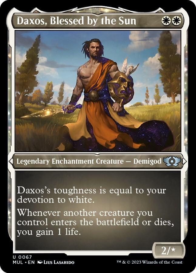 Daxos, Blessed by the Sun (Foil Etched) 67 card from March of the Machine: Multiverse Legends