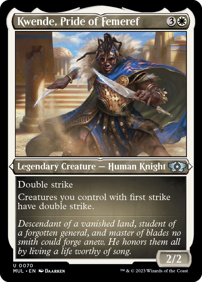 Kwende, Pride of Femeref (Foil Etched) 70 card from March of the Machine: Multiverse Legends