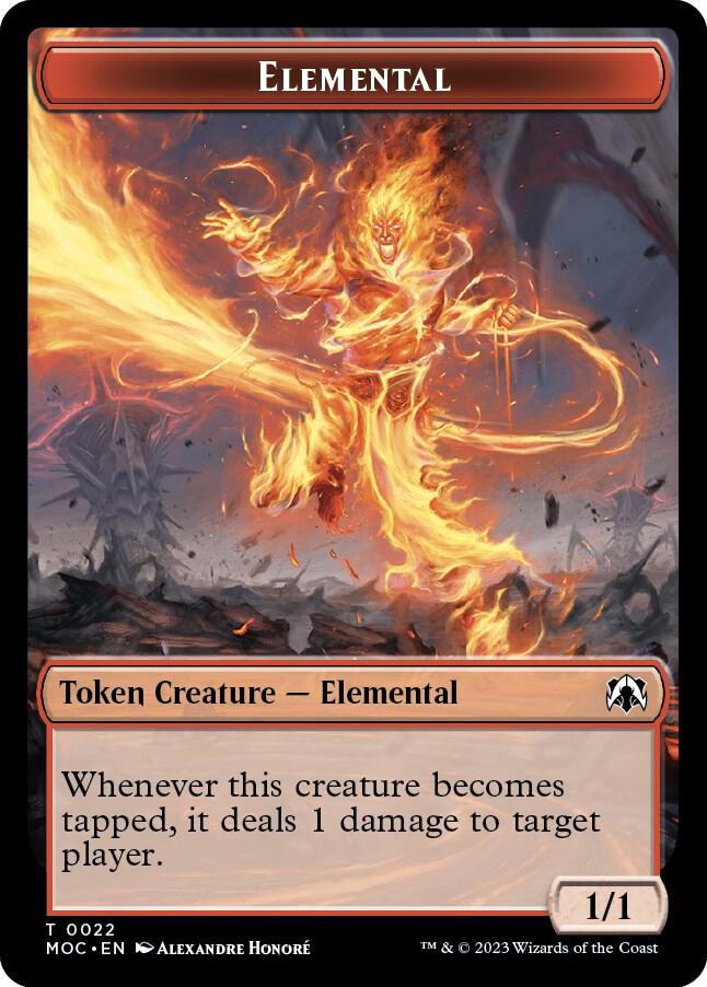 Elemental // Elemental Double-sided Token 22 // 9 card from Commander: March of the Machine
