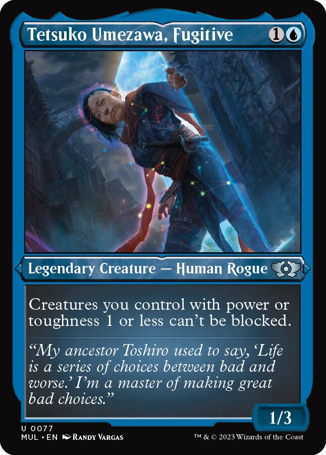 Tetsuko Umezawa, Fugitive (Foil Etched) 77 card from March of the Machine: Multiverse Legends