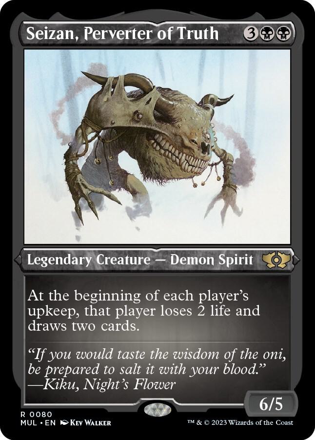 Seizan, Perverter of Truth (Foil Etched) 80 card from March of the Machine: Multiverse Legends