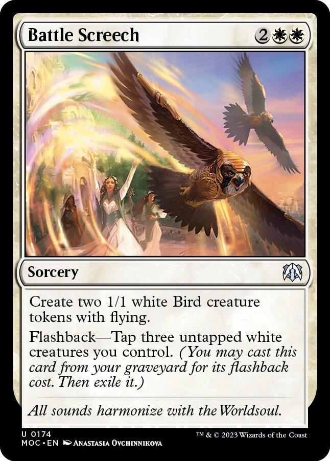 Battle Screech 174 card from Commander: March of the Machine