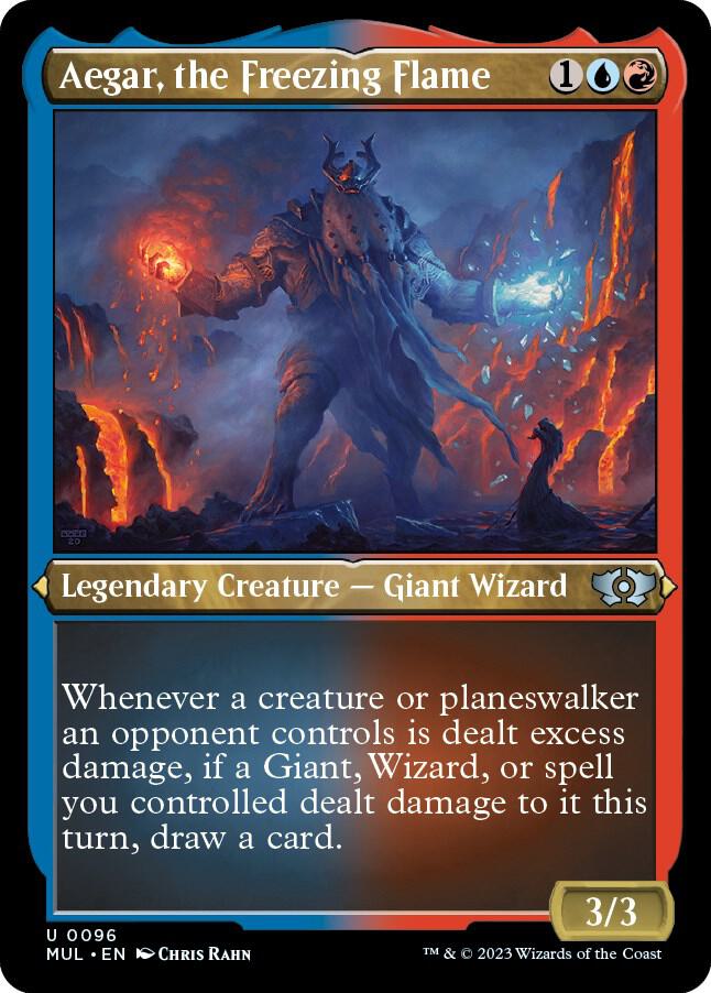 Aegar, the Freezing Flame (Foil Etched) 96 card from March of the Machine: Multiverse Legends
