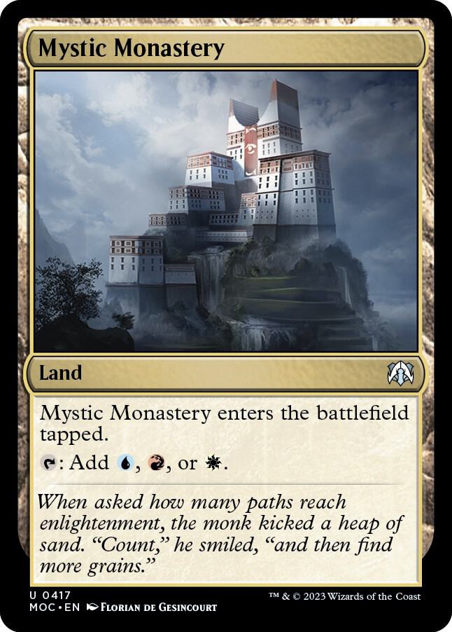 Mystic Monastery 417 card from Commander: March of the Machine