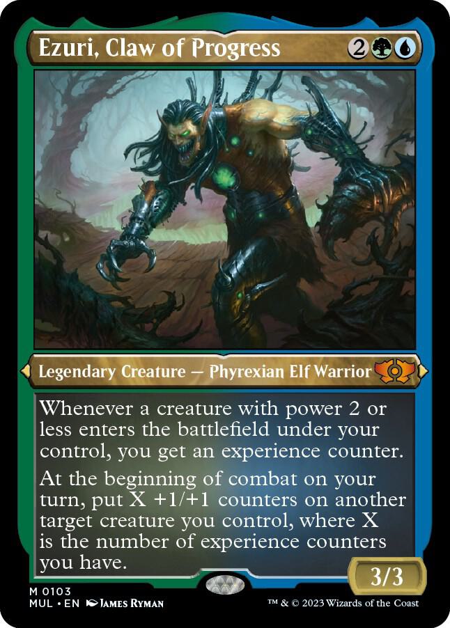 Ezuri, Claw of Progress (Foil Etched) 103 card from March of the Machine: Multiverse Legends