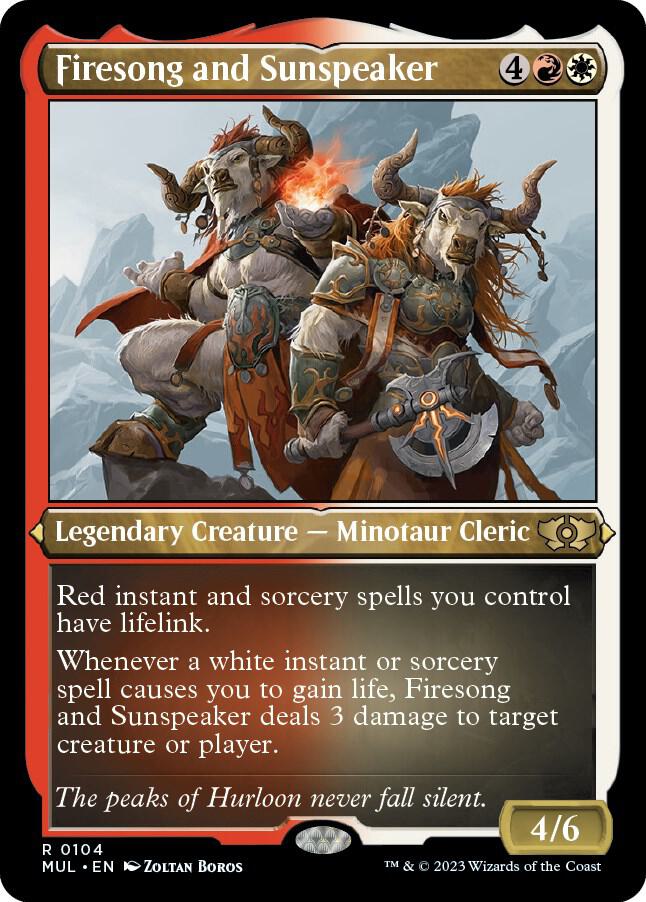 Firesong and Sunspeaker (Foil Etched) 104 card from March of the Machine: Multiverse Legends