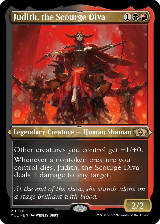 Judith, the Scourge Diva (Foil Etched) 110 card from March of the Machine: Multiverse Legends