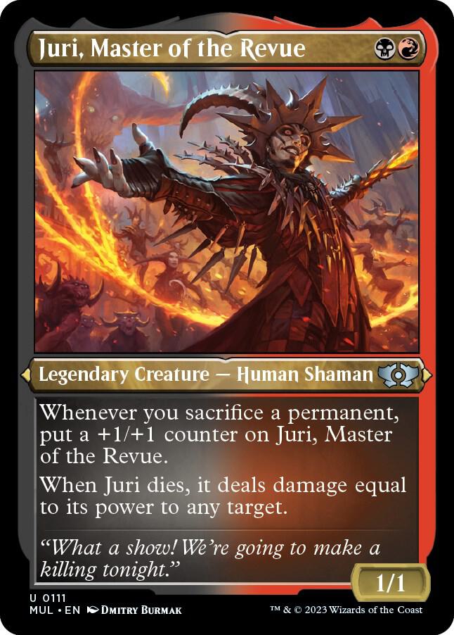 Juri, Master of the Revue (Foil Etched) 111 card from March of the Machine: Multiverse Legends