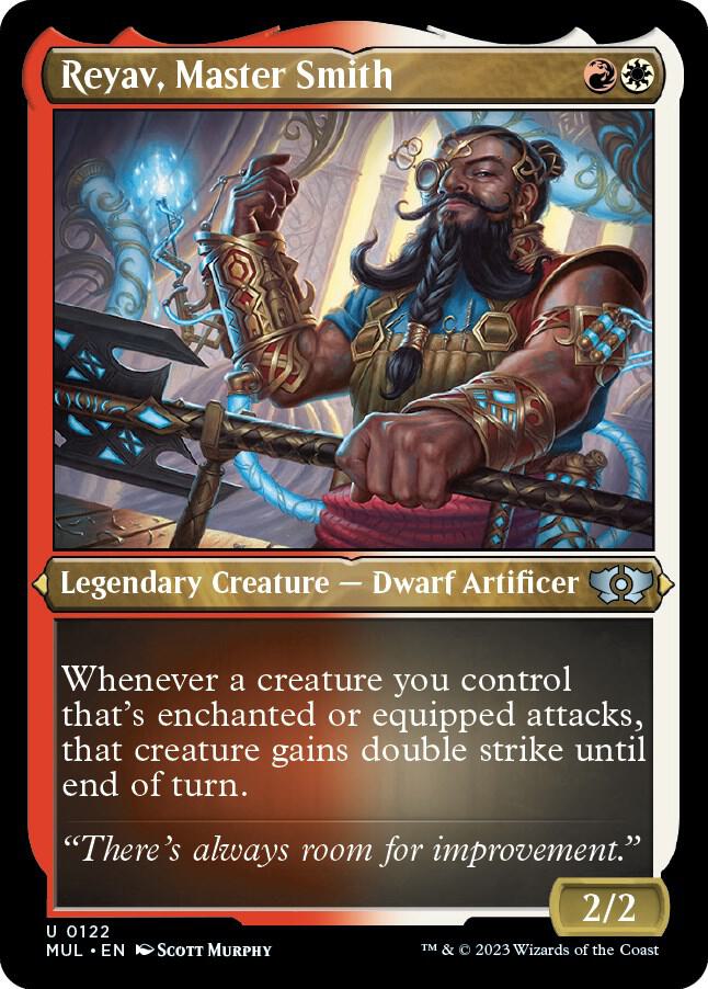 Reyav, Master Smith (Foil Etched) 122 card from March of the Machine: Multiverse Legends