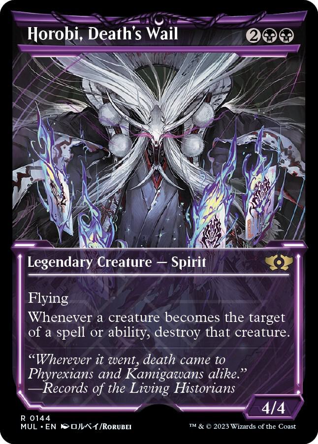Horobi, Death's Wail (Halo Foil) 144 card from March of the Machine: Multiverse Legends
