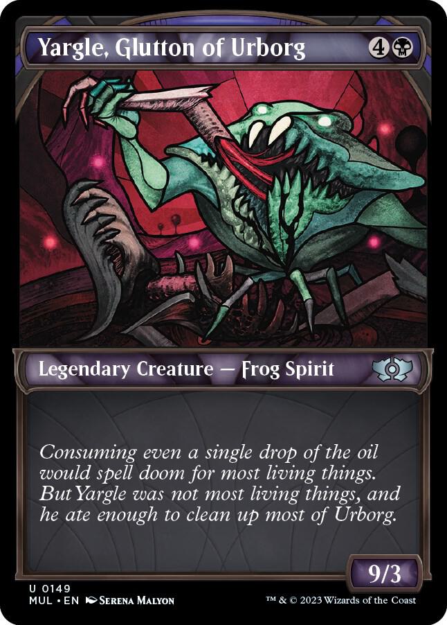 Yargle, Glutton of Urborg (Halo Foil) 149 card from March of the Machine: Multiverse Legends