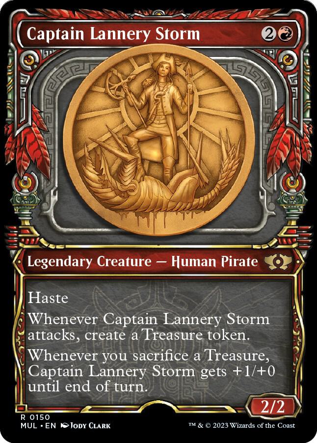 Captain Lannery Storm (Halo Foil) 150 card from March of the Machine: Multiverse Legends