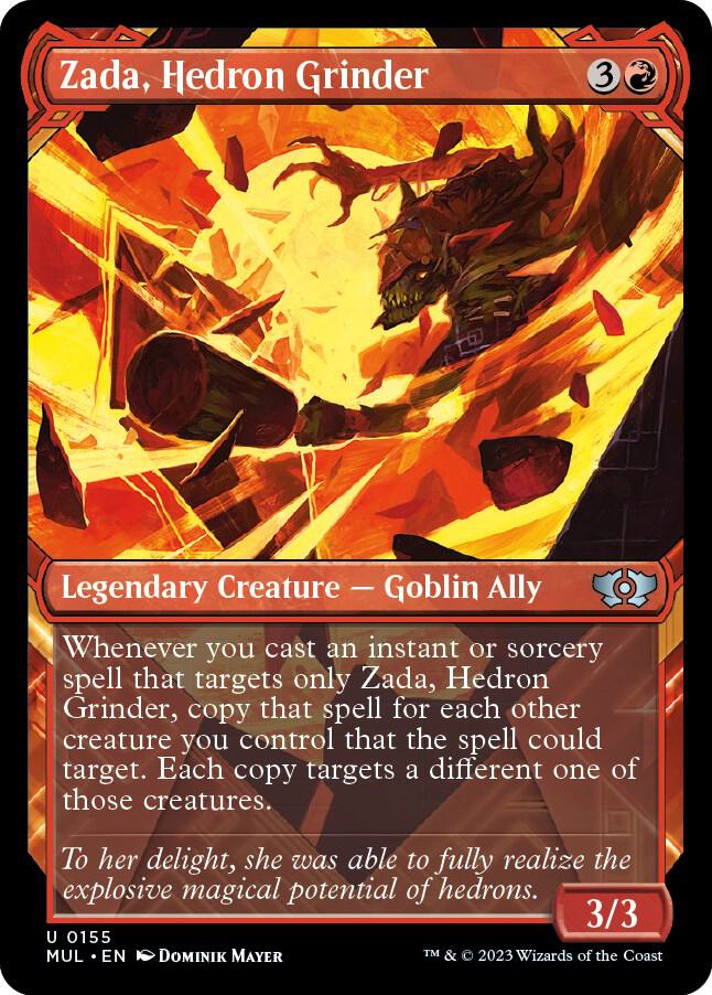 Zada, Hedron Grinder (Halo Foil) 155 card from March of the Machine: Multiverse Legends