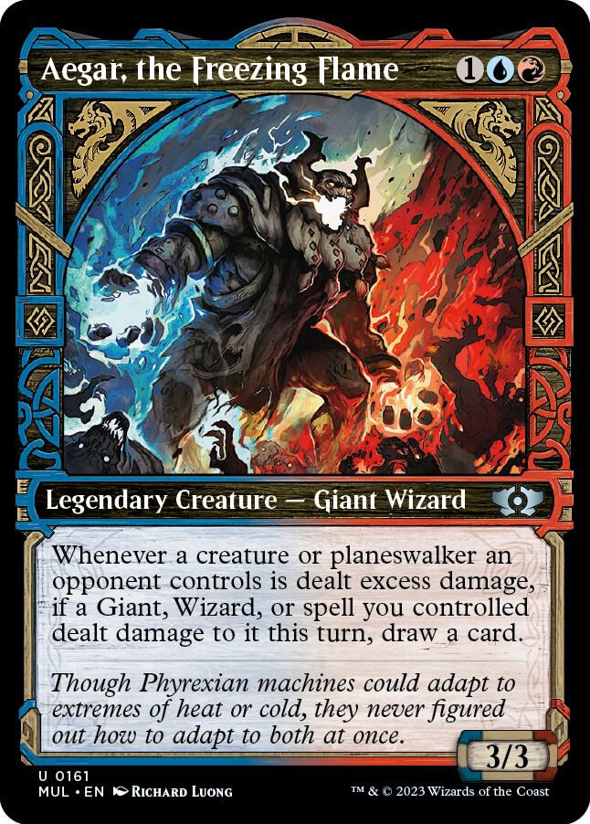 Aegar, the Freezing Flame (Halo Foil) 161 card from March of the Machine: Multiverse Legends