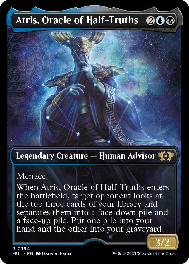 Atris, Oracle of Half-Truths (Halo Foil) 164 card from March of the Machine: Multiverse Legends