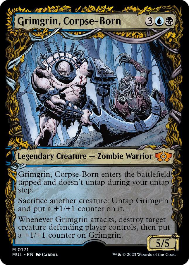 Grimgrin, Corpse-Born (Halo Foil) 171 card from March of the Machine: Multiverse Legends