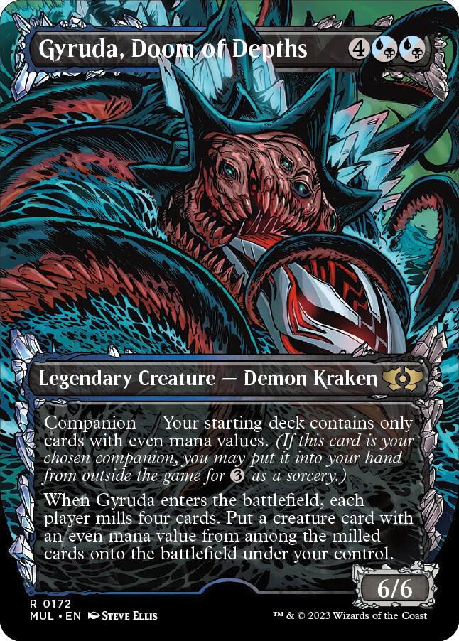 Gyruda, Doom of Depths (Halo Foil) 172 card from March of the Machine: Multiverse Legends