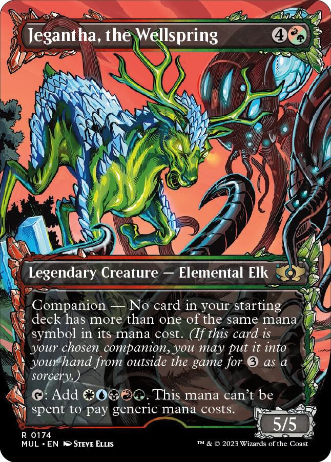 Jegantha, the Wellspring (Halo Foil) 174 card from March of the Machine: Multiverse Legends