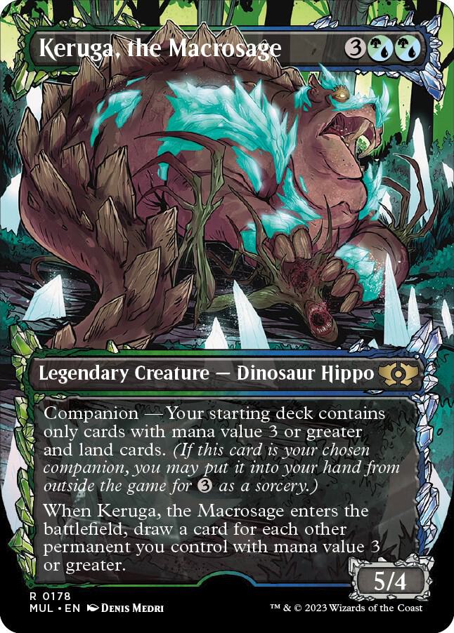 Keruga, the Macrosage (Halo Foil) 178 card from March of the Machine: Multiverse Legends