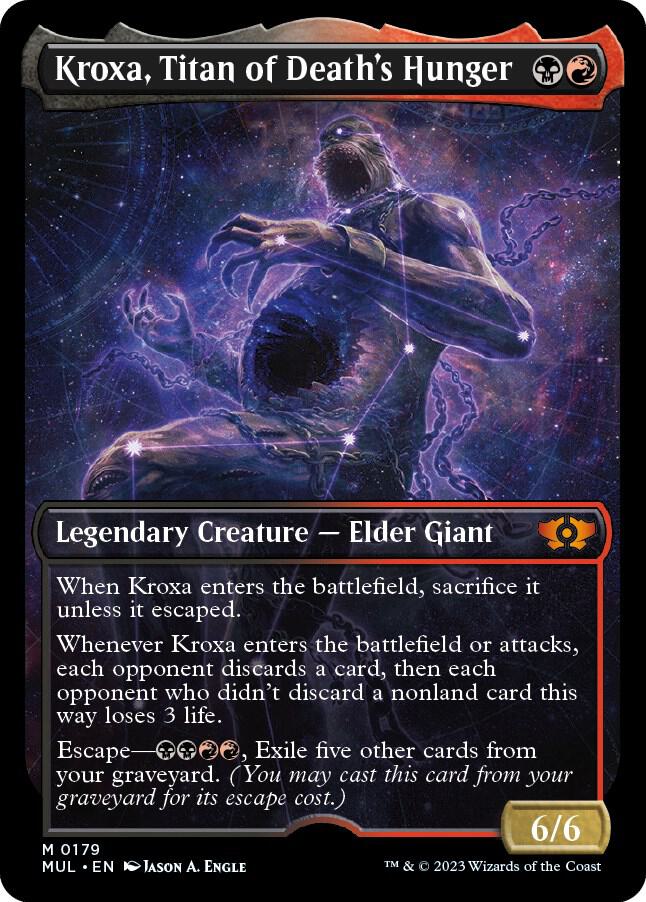 Kroxa, Titan of Death's Hunger (Halo Foil) 179 card from March of the Machine: Multiverse Legends