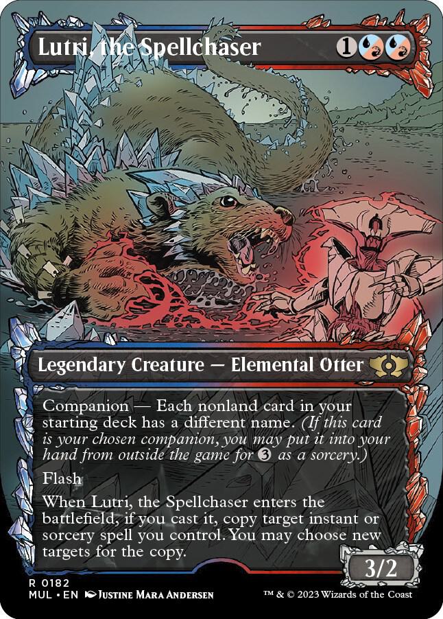 Lutri, the Spellchaser (Halo Foil) 182 card from March of the Machine: Multiverse Legends