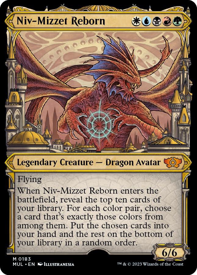Niv-Mizzet Reborn (Halo Foil) 183 card from March of the Machine: Multiverse Legends