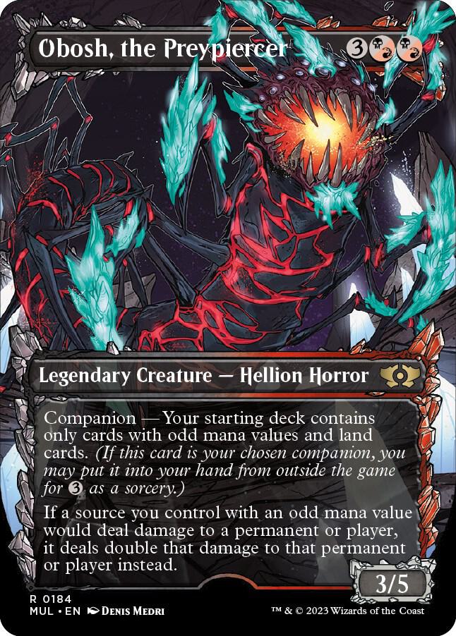 Obosh, the Preypiercer (Halo Foil) 184 card from March of the Machine: Multiverse Legends