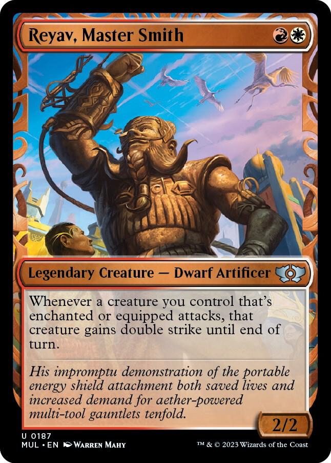 Reyav, Master Smith (Halo Foil) 187 card from March of the Machine: Multiverse Legends