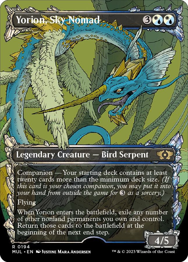 Yorion, Sky Nomad (Halo Foil) 194 card from March of the Machine: Multiverse Legends