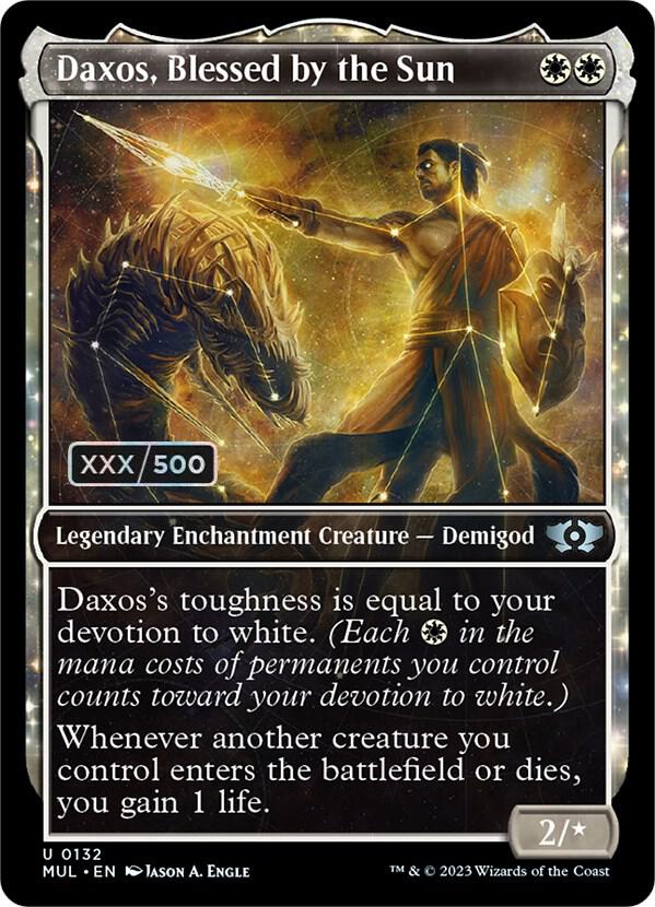 Daxos, Blessed by the Sun (Serial Numbered) 132 card from March of the Machine: Multiverse Legends