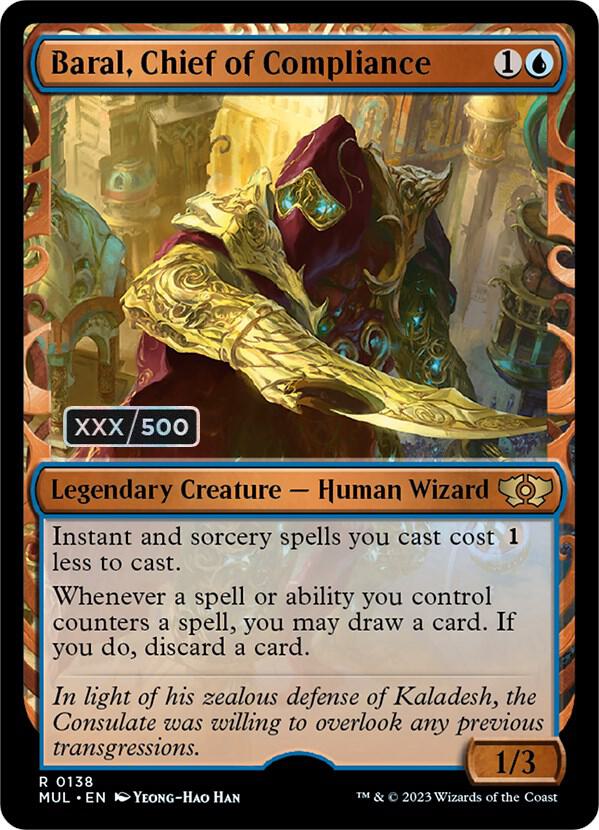 Baral, Chief of Compliance (Serial Numbered) 138 card from March of the Machine: Multiverse Legends