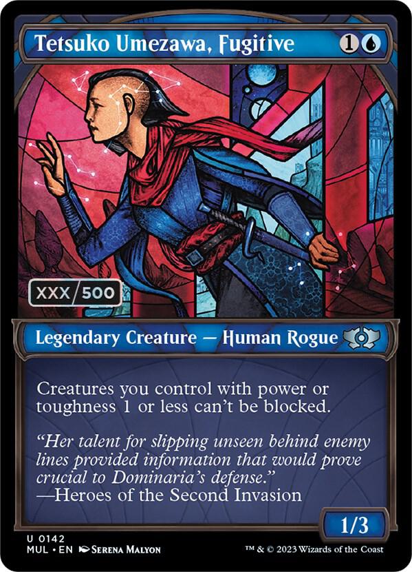Tetsuko Umezawa, Fugitive (Serial Numbered) 142 card from March of the Machine: Multiverse Legends