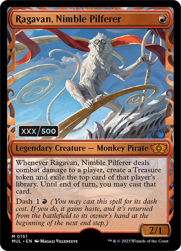 Ragavan, Nimble Pilferer (Serial Numbered) 151 card from March of the Machine: Multiverse Legends