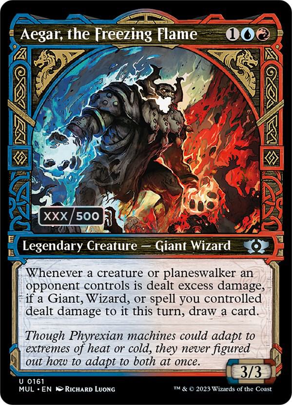 Aegar, the Freezing Flame (Serial Numbered) 161 card from March of the Machine: Multiverse Legends