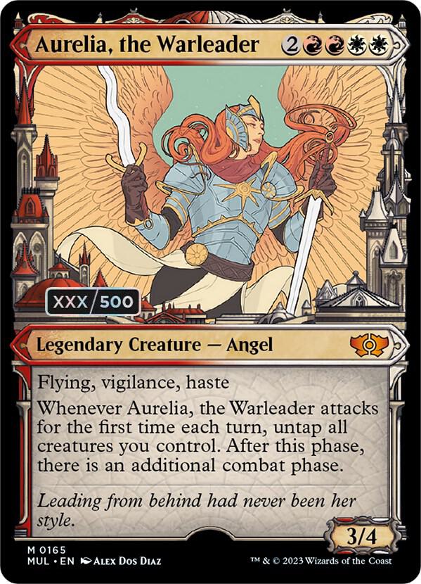Aurelia, the Warleader (Serial Numbered) 165 card from March of the Machine: Multiverse Legends